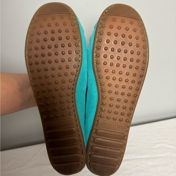 Minnetonka Hand-Beaded Turquoise Moccasins Size‎ 11 - Picture 7 of 8